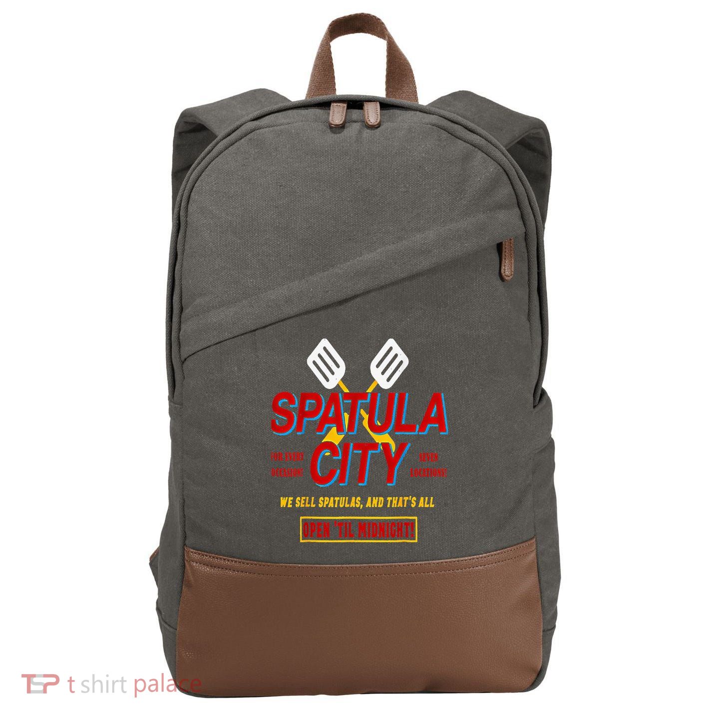 Spatula City Cotton Canvas Backpack
