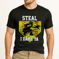 Softball Catcher Steal I Dare Ya Funny Player Gift Cooling Performance Crew T-Shirt