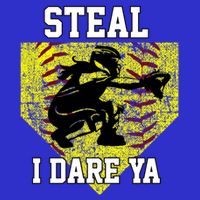 Softball Catcher Steal I Dare Ya Funny Player Gift Long Sleeve Shirt