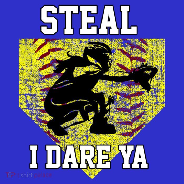 Softball Catcher Steal I Dare Ya Funny Player Gift Baby Bodysuit