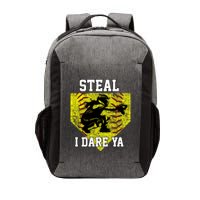 Softball Catcher Steal I Dare Ya Funny Player Gift Vector Backpack