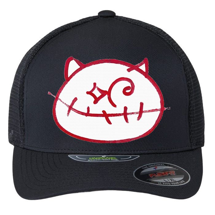 Smiling Cat Flexfit Unipanel Trucker Cap