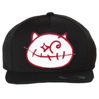 Smiling Cat Wool Snapback Cap