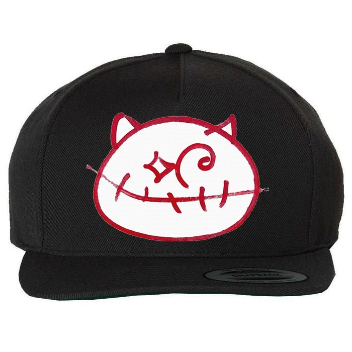 Smiling Cat Wool Snapback Cap