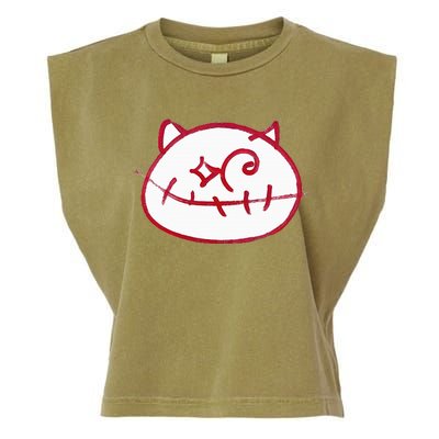 Smiling Cat Garment-Dyed Women's Muscle Tee