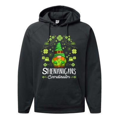 Shenanigans Coordinator, St Patricks Day Shirt Sweatshirt Performance Fleece Hoodie