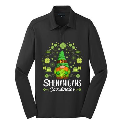 Shenanigans Coordinator, St Patricks Day Shirt Sweatshirt Silk Touch Performance Long Sleeve Polo