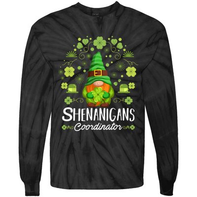 Shenanigans Coordinator, St Patricks Day Shirt Sweatshirt Tie-Dye Long Sleeve Shirt