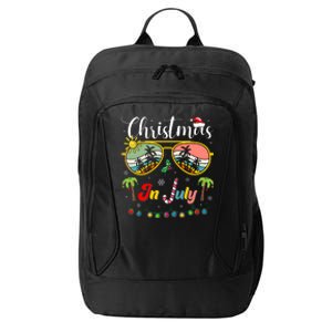 Santa Claus Sunglasses Beach Christmas In July City Backpack