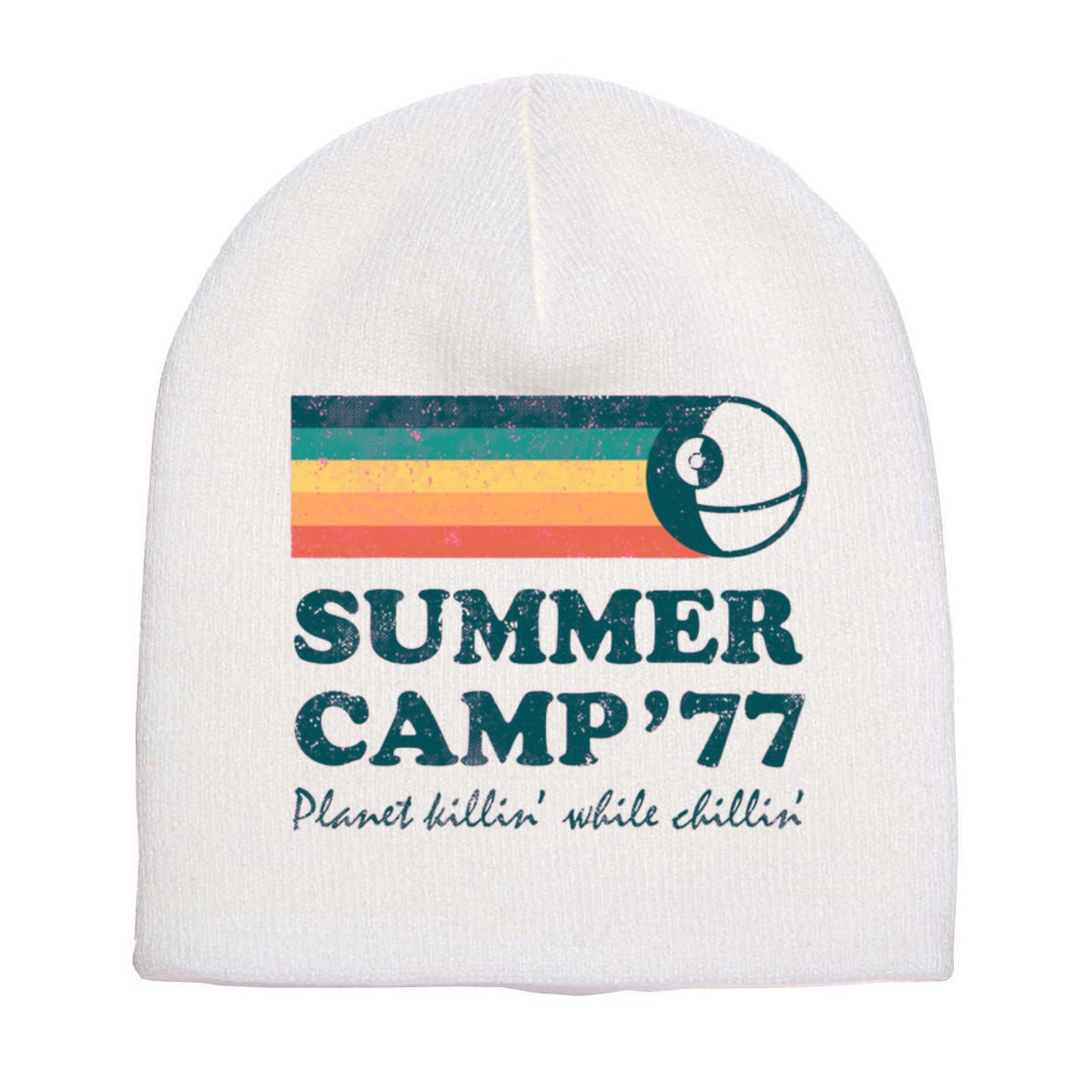 Summer Camp77 Short Acrylic Beanie