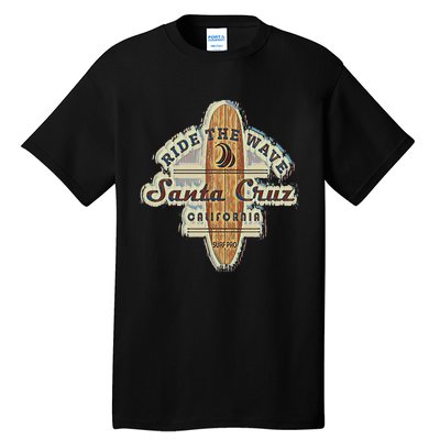 Santa Cruz Surfer Surfboard Vintage Tall T-Shirt