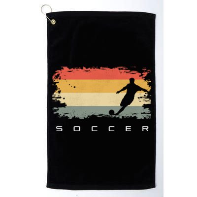 Soccer Clothing Soccer Gift Platinum Collection Golf Towel