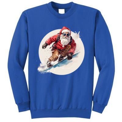 Snowboarding Christmas Santa Claus Snowboarder Winter Sport Gift Sweatshirt