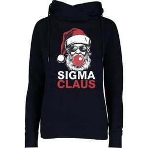 Sigma Claus Santa Funny Christmas Riz Z Male The Rizzler Meme Womens Funnel Neck Pullover Hood