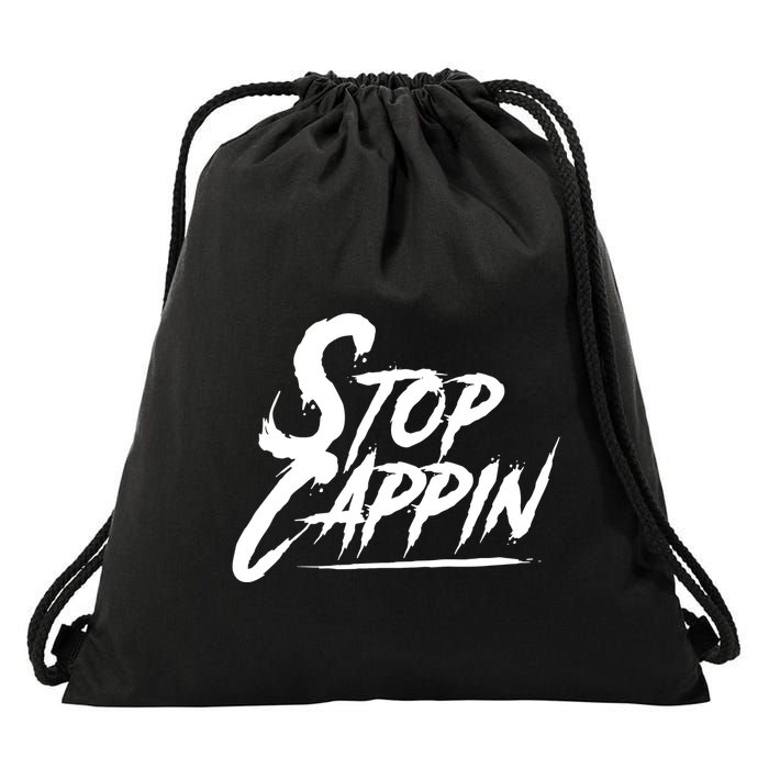 Stop Cappin Drawstring Bag