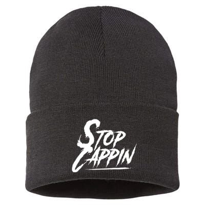 Stop Cappin Sustainable Knit Beanie