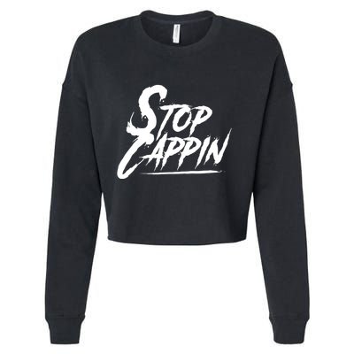Stop Cappin Cropped Pullover Crew