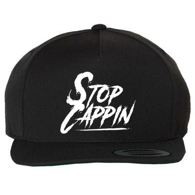 Stop Cappin Wool Snapback Cap