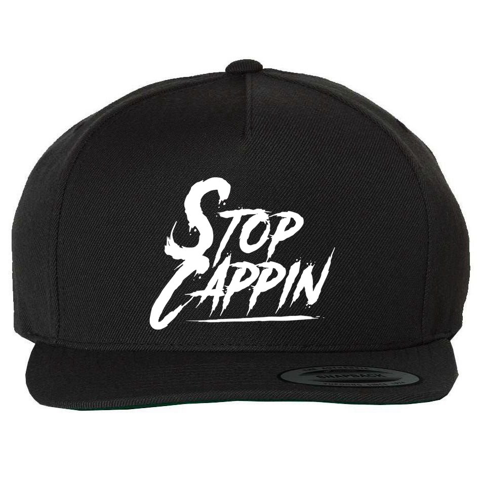 Stop Cappin Wool Snapback Cap