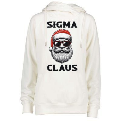 Sigma Claus Santa Funny Christmas Womens Funnel Neck Pullover Hood