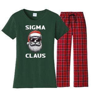 Sigma Claus Santa Funny Christmas Women's Flannel Pajama Set