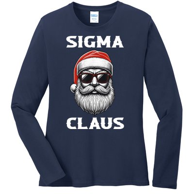 Sigma Claus Santa Funny Christmas Ladies Long Sleeve Shirt