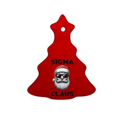 Sigma Claus Santa Funny Christmas Ceramic Tree Ornament