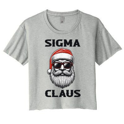 Sigma Claus Santa Funny Christmas Women's Crop Top Tee