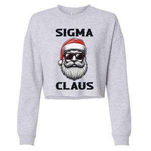 Sigma Claus Santa Funny Christmas Cropped Pullover Crew