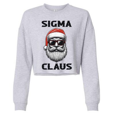 Sigma Claus Santa Funny Christmas Cropped Pullover Crew