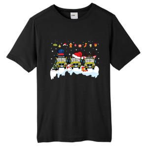 Santa Claus School Bus Driver Christmas Costume Xmas Pajama Tall Fusion ChromaSoft Performance T-Shirt