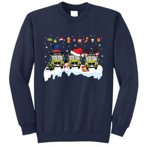 Santa Claus School Bus Driver Christmas Costume Xmas Pajama Sweatshirt