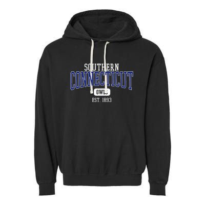 S.O.U.T.H.E.R.N Connecticut State Owls Est. Date Garment-Dyed Fleece Hoodie