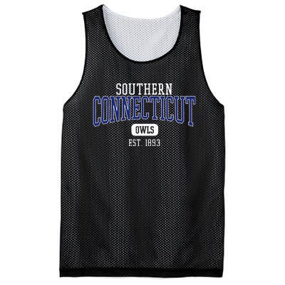 S.O.U.T.H.E.R.N Connecticut State Owls Est. Date Mesh Reversible Basketball Jersey Tank