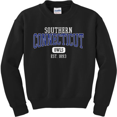 S.O.U.T.H.E.R.N Connecticut State Owls Est. Date Kids Sweatshirt