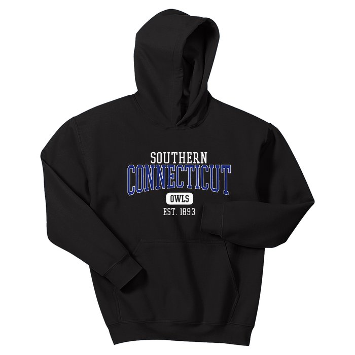 S.O.U.T.H.E.R.N Connecticut State Owls Est. Date Kids Hoodie