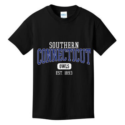 S.O.U.T.H.E.R.N Connecticut State Owls Est. Date Kids T-Shirt