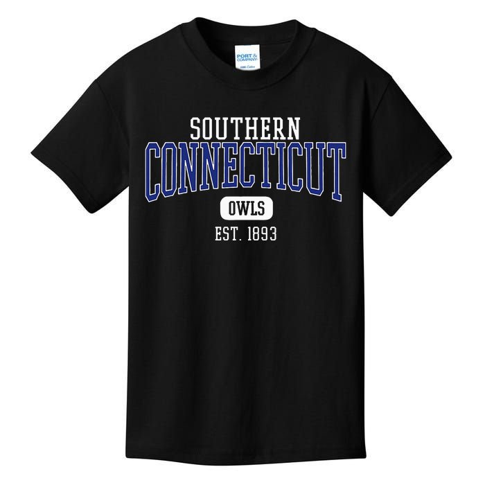 S.O.U.T.H.E.R.N Connecticut State Owls Est. Date Kids T-Shirt