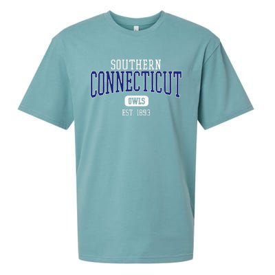 S.O.U.T.H.E.R.N Connecticut State Owls Est. Date Sueded Cloud Jersey T-Shirt