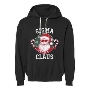 Sigma Claus Santa Funny Christmas Rizz Male The Rizzler Meme Garment-Dyed Fleece Hoodie