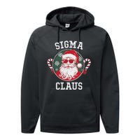 Sigma Claus Santa Funny Christmas Rizz Male The Rizzler Meme Performance Fleece Hoodie