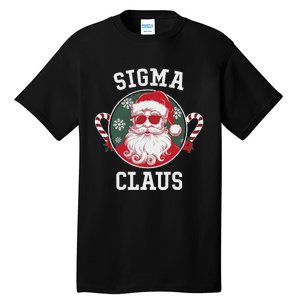 Sigma Claus Santa Funny Christmas Rizz Male The Rizzler Meme Tall T-Shirt