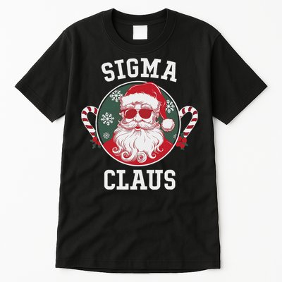 Sigma Claus Santa Funny Christmas Rizz Male The Rizzler Meme Tall T-Shirt