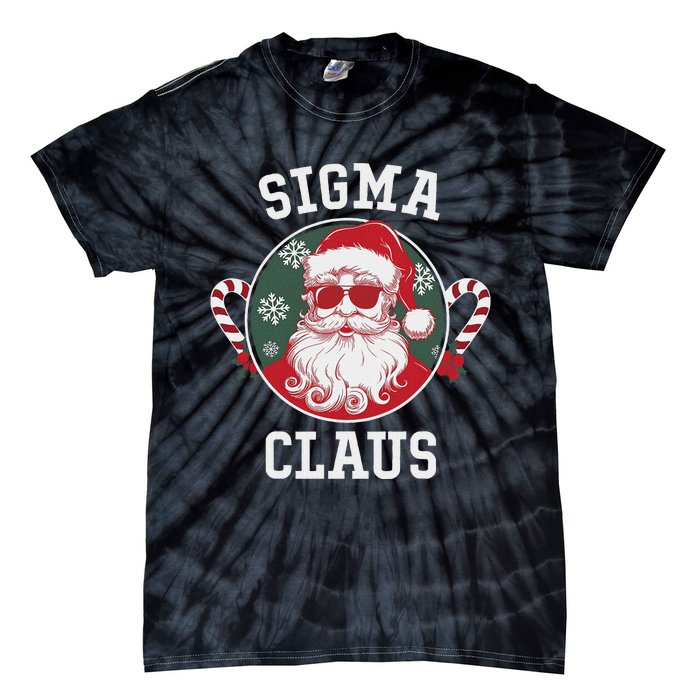 Sigma Claus Santa Funny Christmas Rizz Male The Rizzler Meme Tie-Dye T-Shirt