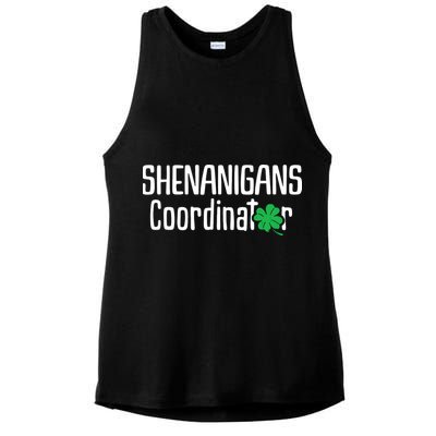Shenanigans Coordinator St Patrick's Day Ladies PosiCharge Tri-Blend Wicking Tank