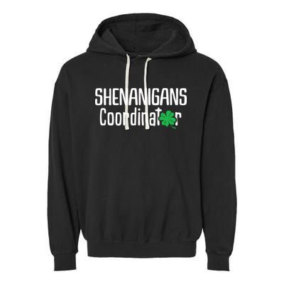 Shenanigans Coordinator St Patrick's Day Garment-Dyed Fleece Hoodie