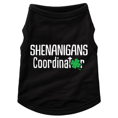Shenanigans Coordinator St Patrick's Day Doggie Tank