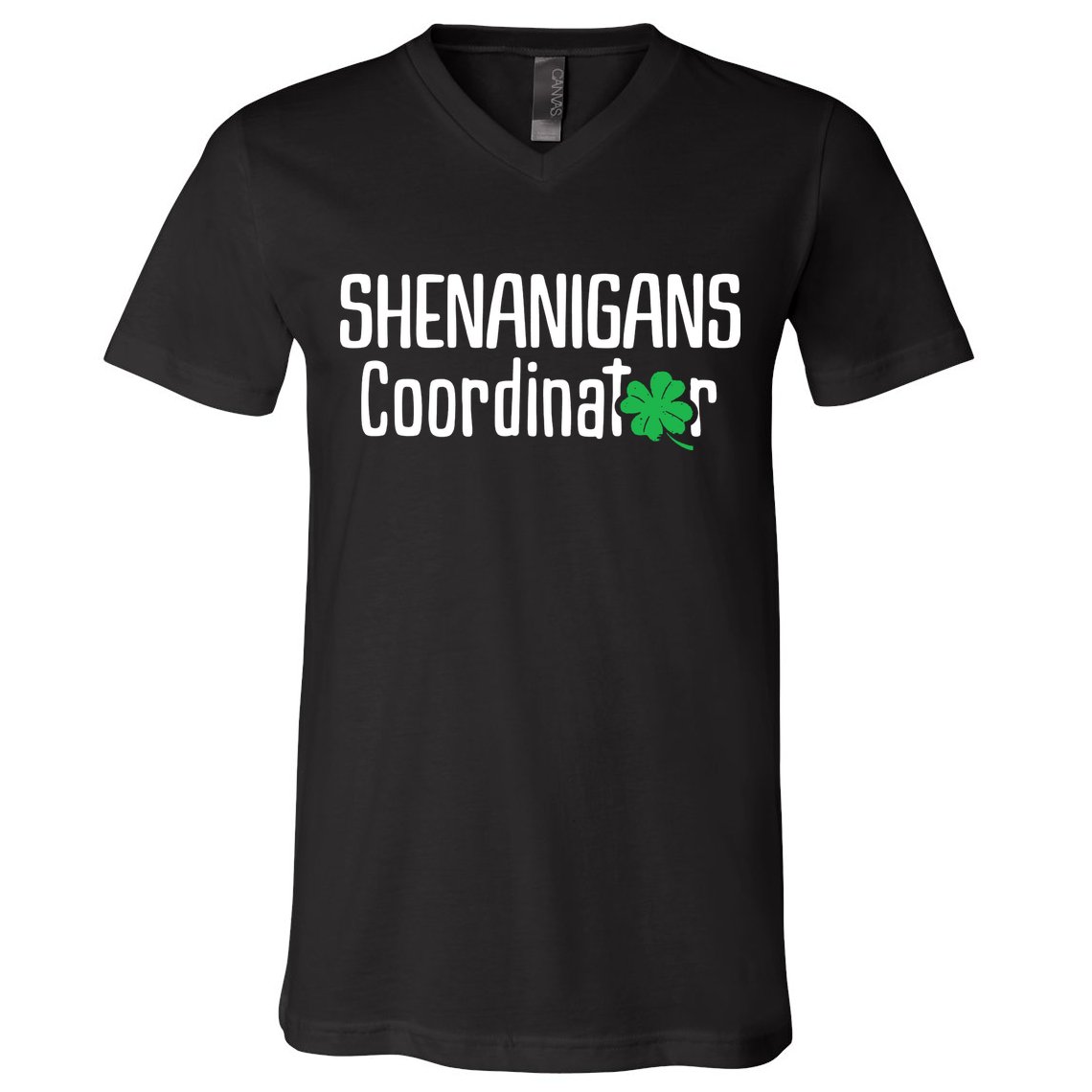 Shenanigans Coordinator St Patrick's Day V-Neck T-Shirt