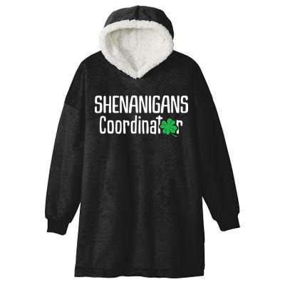 Shenanigans Coordinator St Patrick's Day Hooded Wearable Blanket