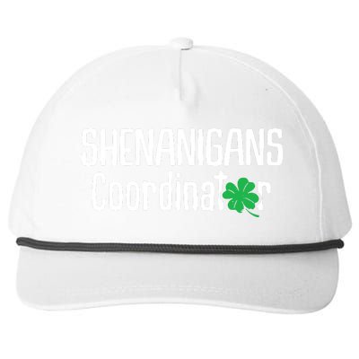 Shenanigans Coordinator St Patrick's Day Snapback Five-Panel Rope Hat